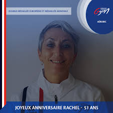 Directrice du haut-niveau en gymnastique aérobic, Rachel Muller est  également médaillée de bronze mondial, championne et vice-championne  d'Europe dans la catégorie duo mixte. Elle fête aujourd'hui ses 51 ans ! 🎂