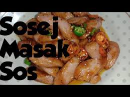 1 ulas bawang besar (hiris/blend). Sosej Masak Sos Mudah Youtube