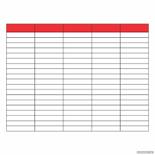 printable column template 5 columns image free gridgit com templates printable free printable chart routine printable