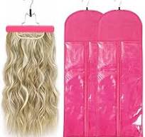 2 Pack Extra Long Wig Storage Bag Hair Extension Holder ...