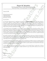 Assistant Principal Cover Letter Sample