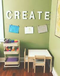 Toddler Art Corner Ikea Raskog Cart And Latt Table And Chairs Some Twine And Mini Clothespins And Lots Of Art Sup Ikea Baby Room Kids Art Corner Ikea Raskog