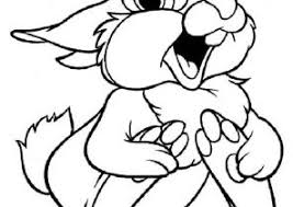 Cool comics disney bambi thumper bunny cartoon coloring page. Bambi Coloring Pages Page 7 Of 9 Coloring4free Com