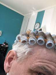 Gone are the days when women would section their hair in curling rolls and. Pin On Historic Pics