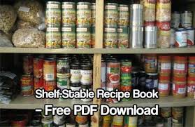 Shelf Stable Recipe Book Free Pdf Download In 2020 With Images Recipe Book Canned Food Storage