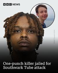 Samuel was walking up an escalator at Southwark station when he brushed  past Rakeem Miles