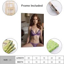 Sexy Girl Hot Model Blonde Big Ass Bathtub Amy Adams HD Poster Canvas Wall  Art Posters For Room Aesthetic And Decor 14 Poster For Living Room Bedroom  Office Decor 08x12inch(20x30cm) Frame-style :
