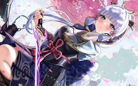 2021 Juara Terbaru Ayaka Genshin Impact Video Game Anime Unduhan Wallpaper Hd