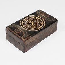 Favorite add to hand carved celtic cross wooden box keepsake jewelry storage dhewadecor. Celtic Quaternary Knot Box Small Hand Carved Wood Jewellery Box Wooden Ring Box Buy Online In Angola At Angola Desertcart Com Productid 62517425