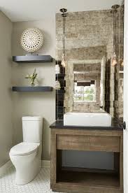 The white beaded shower banding trim and beaded, brushed nickel oval mirror play off the. 75 Beautiful Small Powder Room Pictures Ideas Houzz