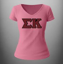 Sigma Kappa Customize Your Own Ladies V Neck Shirt Go Greek Store Com