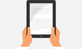 Person Holding Ipad Ipad Microsoft Tablet Pc Computer File Cartoon Holding Ipad Tablet Cartoon Character Electronics Leave The Material Png Pngwing