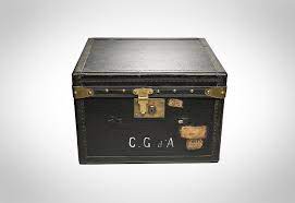Antique Malles Goyard Paris Trunk Hat Box Etsy Leather Trunk Goyard Antiques