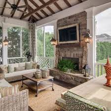 Porch Fireplace Design Ideas Pictures Remodel And Decor Porch Fireplace Porch Design House With Porch