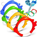 KÓŁKA DO NURKOWANIA RYBKI 4SZT DLA DZIECI BASEN NAUKA PŁYWANIA ...