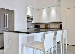 Cabinet design options are limitless. Shiny Chic White Contemporary Nyc Kitchen Before After