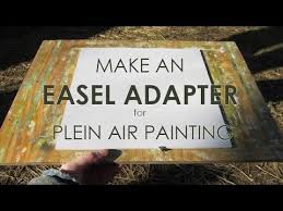 easel adapter for plein air painting