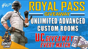 With this generator you will be able to get unlimited free uc & bp. Pubg Mobile Live Advanced Custom Rooms With Free Uc Giveaway Unlimited Custom Room Live Youtube