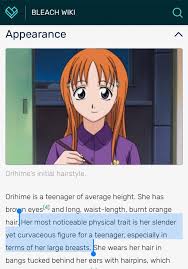 Anime & animation reviews, news, reviews. Was Just Trying To Read Up On A Character From An Anime I Used To Watch Wikia Article For Orihime From Bleach Menwritingwomen