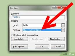 How To Add A Caption To A Table In Word 8 Steps With Pictures