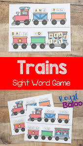 Train Sight Word Game Great Reading Practice Royal Baloo Sight Word Games Word Games Sight Words