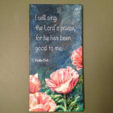 Some of the technologies we use are necessary for critical functions like security and site integrity, account authentication, security and privacy preferences, internal site usage and maintenance data, and to make the site work correctly for browsing and transactions. Original Painting Of Poppy Flowers With Bible Verse Acrylic Etsy