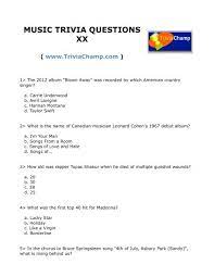 Plus, learn bonus facts about your favorite movies. Music Trivia Questions Xx Trivia Champ