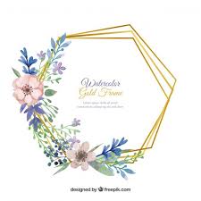 Download Elegant Floral Frame With Watercolor Style For Free Floral Cards Design Flower Frame Floral Cards