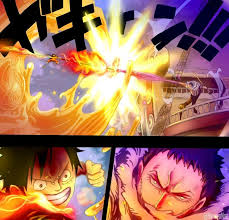 One Piece 877 Luffy Vs Katakuri Color Version By Hanayo Nao One Piece Anime One Piece One Piece Merchandise