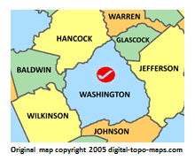 Washington Ga On Map Washington County, Georgia Genealogy • Familysearch