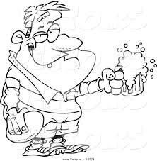 Vector Of A Cartoon Rugby Football Player With Beer Outlined Coloring Page By Ron Leishma Coloring Pages Free Printable Coloring Pages Printable Coloring Pages