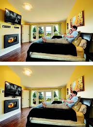 Mantelmount Is Perfect In The Bedroom Watch Your Tv At The Perfect Height And Angle From The Comfort Of Your Own Bedroom Tv Wall Tv Wall Mount Bedroom Tv Wall