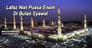 Seperti ibadah lainnya, puasa sunah enam hari di bulan syawal harus diiringi dengan lafal niat. Lafaz Niat Puasa Enam Di Bulan Syawal