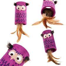 gigwi sesli bayku pelu kedi oyunca 8x15 5 cm yilbasi susleri kedi baykus