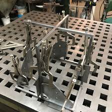P2ind A Local Woodworker Lavellewoodworkingstudio Contacted Us About Making A Steel Base For An End Table He S Working O Woodworking End Tables Welding Table