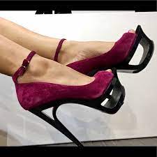 Jessica Simpson Shoes Jessica Simpson Wine Berry Heels Poshmark