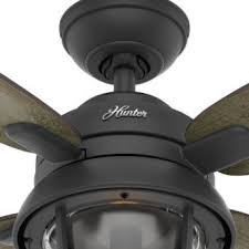 Then, connect the light fixture using the existing plug. Hunter Aker 36 In Led Indoor Fresh White Ceiling Fan With Light 59301 The Home Depot
