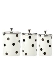 Black And White Canister Set Of 3 Kate Spade New York Deco Dot Canisters Set Of 3 Nordstrom Exclusive Canister Sets Decor Kate Spade