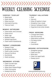 Cleaning Schedule Made Simple Goodwill Virginia Weekly Cleaning Cleaning Schedule House Cleaning Tips