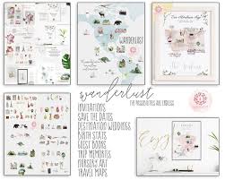 It is your chance to announce your happiness for the bride. Wanderlust Destination Wedding Save The Date Invite Invitation Gold Br Pink Forest Cafe