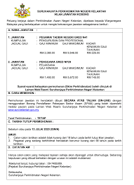 Jawatan kosong kerajaan terkini di pusat penerangan pelancongan negeri kelantan januari 2016. Suruhanjaya Perkhidmatan Jawatan Kosong Sektor Kerajaan Facebook
