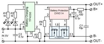 Cell phone detector led starts blinking and continues to blink up to the signal stops when it detects an rf signal from an. The Tp4056 Lithium Ion Polymer Battery Charger Ic