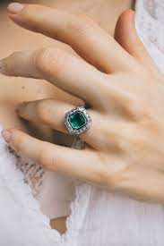 Fine color and gemstone rings as unique as you. Engagement Rings Art Deco Vintage Cartier Engagement Ring Centering Upon An Emerald C Engagement Rings Cartier Art Deco Engagement Ring Emerald Engagement Ring