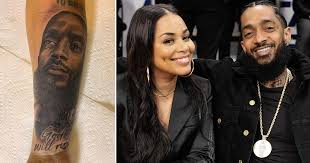 Nipsey hussle getting a new tattoo! Lauren London Honors Nipsey Hussle With A Tattoo When You See Me You Will Always See Him