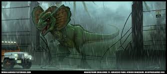 Image result for dilophosaurus rex roaring