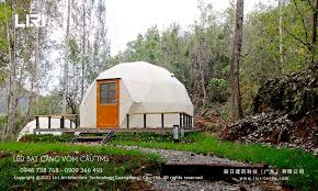 Lều bạt căng vòm cầu - Tensile Glamping Dome Tent