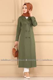 Dugme Detayli Trenckot 41088pd194 Haki Moda Selvim Moda Moda Stilleri Giyim