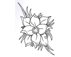 Black And White Flower Outline Tattoo Wallpuput Com The Leading Wall Pu Put Site On The Net Flower Outline Tattoo Flower Tattoo Drawings Flower Outline