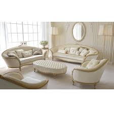 French Fairy Princess Feel Cream White Rococo Gold Leaf Sofa Set Antique Living Room Art Furniture Set Fi Furniture Luxury Furniture Luxury Italian Furniture