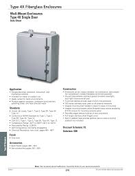 Type 4x Fiberglass Enclosures Wall Mount Enclosures Type 4x